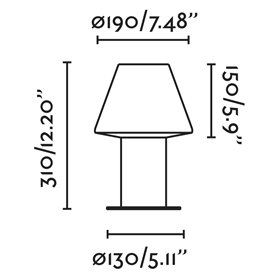 Baliza sobremuro Faro Barcelona Mistu 74433S-02 gris oscuro