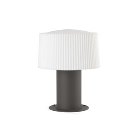 Baliza sobremuro Faro Barcelona Muffin 74433S-04 gris oscuro