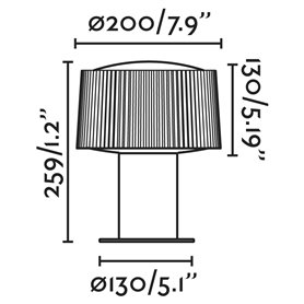 Baliza sobremuro Faro Barcelona Muffin 74433S-04 gris oscuro