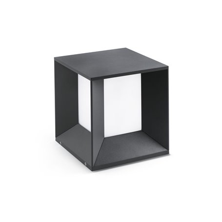 Baliza led sobremuro Faro Barcelona Mila 70771 gris oscuro