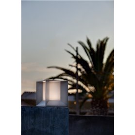 Baliza led sobremuro Faro Barcelona Mila 70771 gris oscuro