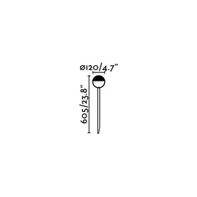 Lampara estaca Jardin Faro Barcelona PICCOLA 70245 negro