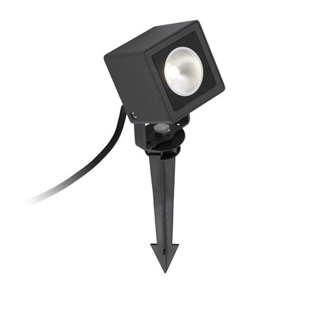 Lampara estaca Jardin Faro Barcelona SOBEK LED 70151 negro