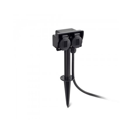 Enchufe estaca Jardin Faro Barcelona GARTEN-I 73100 negro