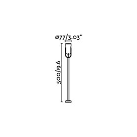 Lampara proyector con brazoJardin Faro Barcelona Slot-2 70036 gris