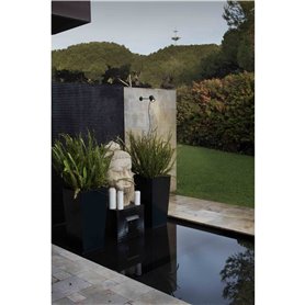 Lampara proyector/estaca Jardin Faro Barcelona FLOW 71546 negro