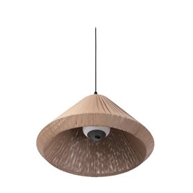 Lampara suspendida Saigon T70 Faro Barcelona 71579H-06 Gris Oscuro/Crema
