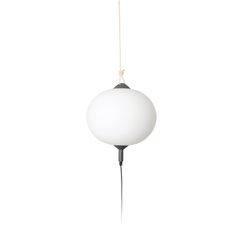 Lampara portatil/colgante Saigon R45 Faro Barcelona 71584-04 Gris oscuro/Blanco