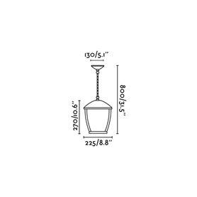 Colgante Jardin Faro Barcelona WILMA 75002 gris