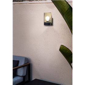 Aplique superficie Faro Barcelona 71743 KILA Gris oscuro/Transparente