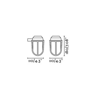 Aplique superficie Faro Barcelona 70997 BORDA Laton
