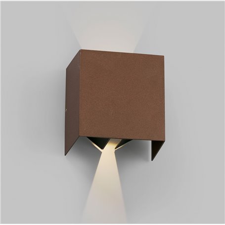 Aplique superficie Faro Barcelona OLAN LED 70270 Marron oxido