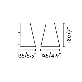 Aplique superficie Faro Barcelona TINIA 71353 Gris oscuro