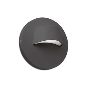 Aplique Led superficie Faro Barcelona 70409 BROW Gris Oscuro