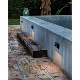 Aplique Led superficie Faro Barcelona 70657 MUST-1 Gris Oscuro