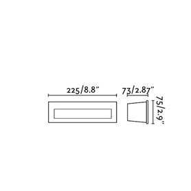Bañador Led pared exterior FARO Barcelona 70638 NAT Gris oscuro