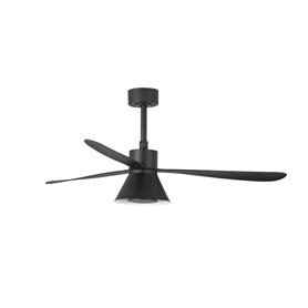 Ventilador Led de techo FARO Barcelona 33761-23 AMELIA Negro/Negro