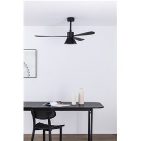 Ventilador Led de techo FARO Barcelona 33761-23 AMELIA Negro/Negro