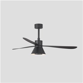 Ventilador Led de techo FARO Barcelona 33761-23 AMELIA Negro/Negro