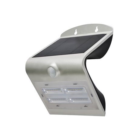 Proyector solar Led 3.2W Roblan LEDSOLWB3G 4.000ºK Plata