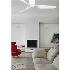 Ventilador de techo Faro Barcelona 33471N PEMBA blanco con motor DC