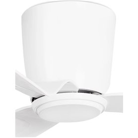 Ventilador de techo Faro Barcelona 33471N PEMBA blanco con motor DC