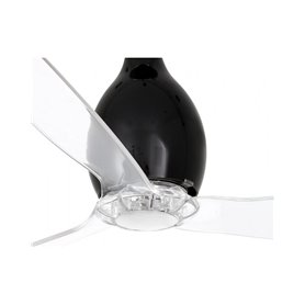 Ventilador de techo FARO 32026 MINI ETERFAN negro brillo/transparente