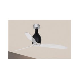 Ventilador de techo FARO 32026 MINI ETERFAN negro brillo/transparente