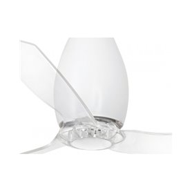 Ventilador de techo FARO 32001 ETERFAN blanco mate/transparente