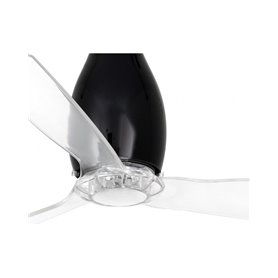 Ventilador de techo FARO 32002 ETERFAN negro brillo/transparente