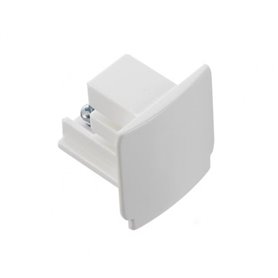 Tapa final para carril trifasico Indeluz Track A61G-786-01 Blanco