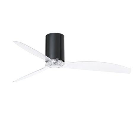 Ventilador de techo FARO 32040 MINI TUBE FAN negro brillo/transparente