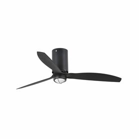 Ventilador Led de techo FARO 32043-10 MINI TUBE FAN LED Negro Mate/ Negro