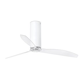 Ventilador de techo FARO 32034 TUBE FAN blanco mate/transparente