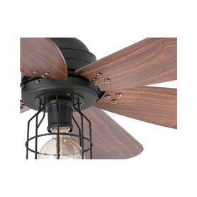 Ventilador de techo Faro Barcelona 33703 Chicago negro/nogal