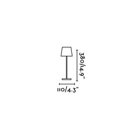 Lampara led portatil Exterior Faro Barcelona TOC 70776 negro