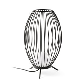 Lampara portatil Jardin Faro Barcelona CAGE 75608 Gris oscuro