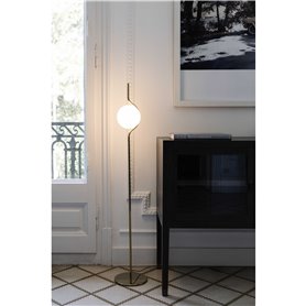 Lampara pie de salon Faro Barcelona LE VITA 29693D oro