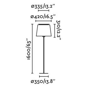 Lampara pie de salon Faro Barcelona Savoy 20306-85 Blanco/Blanco