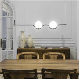 Lampara colgante Faro Barcelona LE VITA 29696 Negro mate
