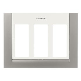 Placa embellecedora 3 Columnas Niessen T1173 TT serie Cem Titanio