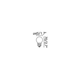 Bombilla Led G45 17462 FARO E27 4w 2700K 360º 400Lm