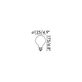 Bombilla Led G125 17423 FARO E27 4w 2700K 360º 470Lm