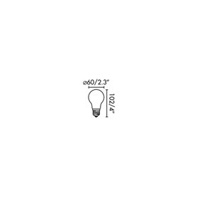 Bombilla A60 decorativa Led E-27 4w Faro Barcelona 17496 2.700k 