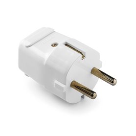 Clavija móvil con TT lateral 16A 250V Famatel 1103 Blanco