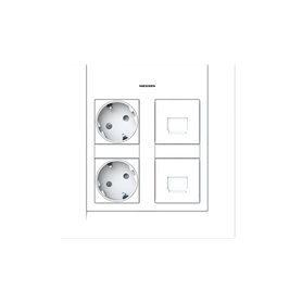 Kit de Puesto de Trabajo 2 columnas NIESSEN T1120.1 BL Blanco