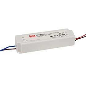 Fuente alimentacion 60W IP67 12V MEAN WELL LPV-60-12