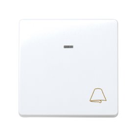 Pulsador campana luminoso Simon 27 10Ax modulo ancho 27160-65 Blanco Nieve
