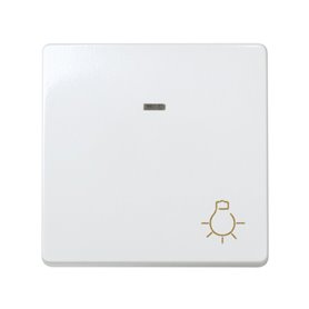 Pulsador luz luminoso Simon 27 10Ax modulo ancho 27161-65 Blanco Nieve