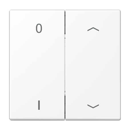 Radioemisor 4C O-I y persiana EnOcean JUNG ENOLS995P01WWM serie LS Blanco alpino mate